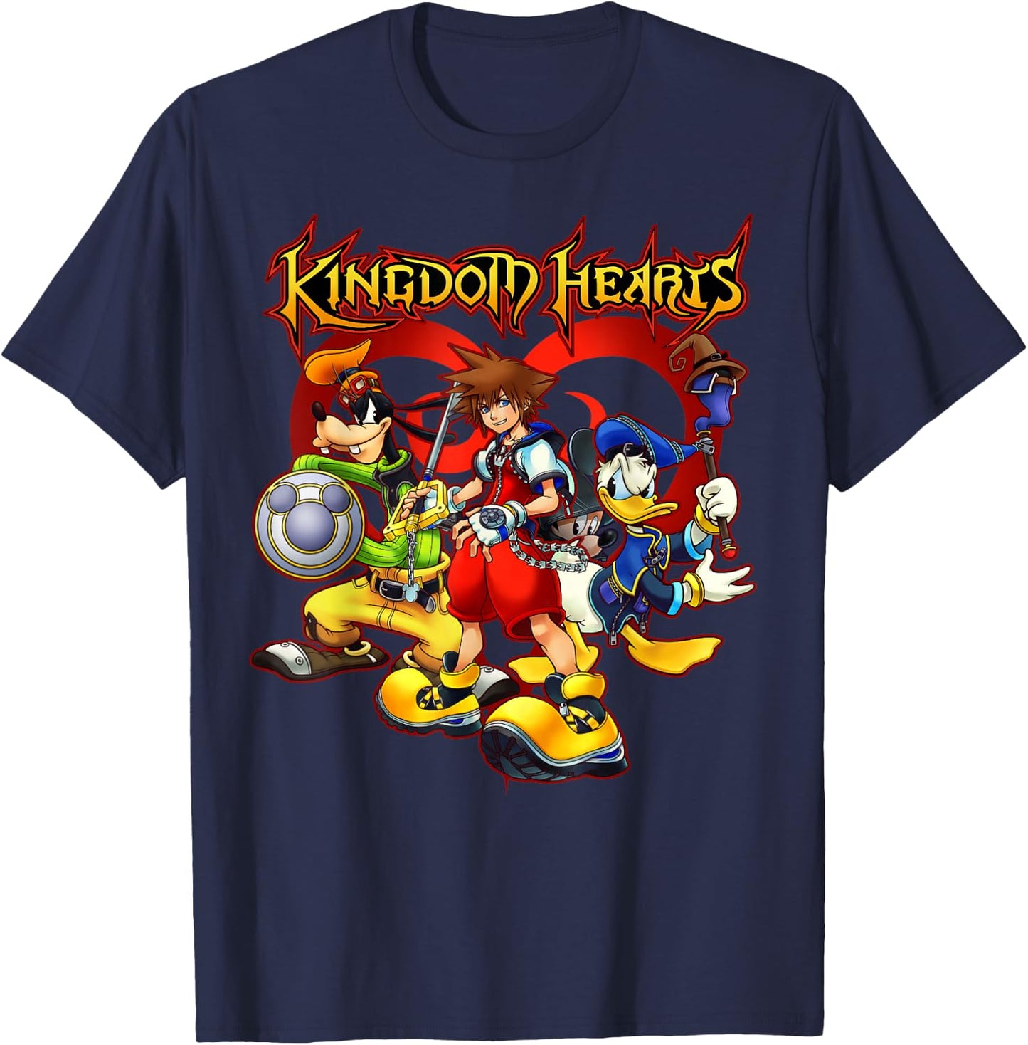 Disney - Kingdom Hearts Team Ready T-Shirt - T-Shirt | Navy