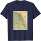 Baja California Map T Shirt T-Shirt - T-Shirt | Navy