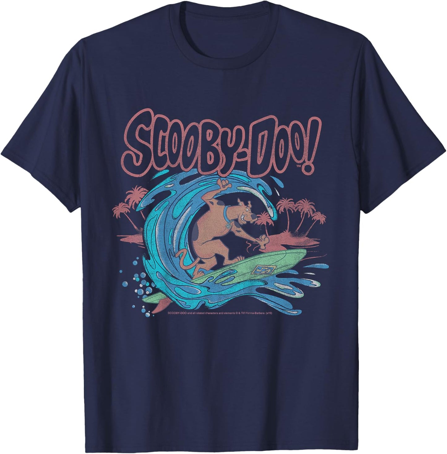 Kids Scooby-Doo Surfing Title Logo T-Shirt - T-Shirt | Navy