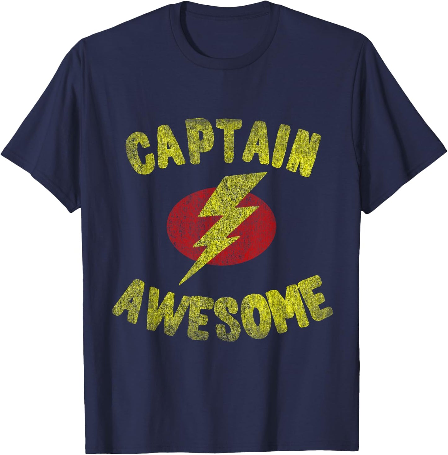 Retro Captain Awesome T-Shirt - T-Shirt | Navy