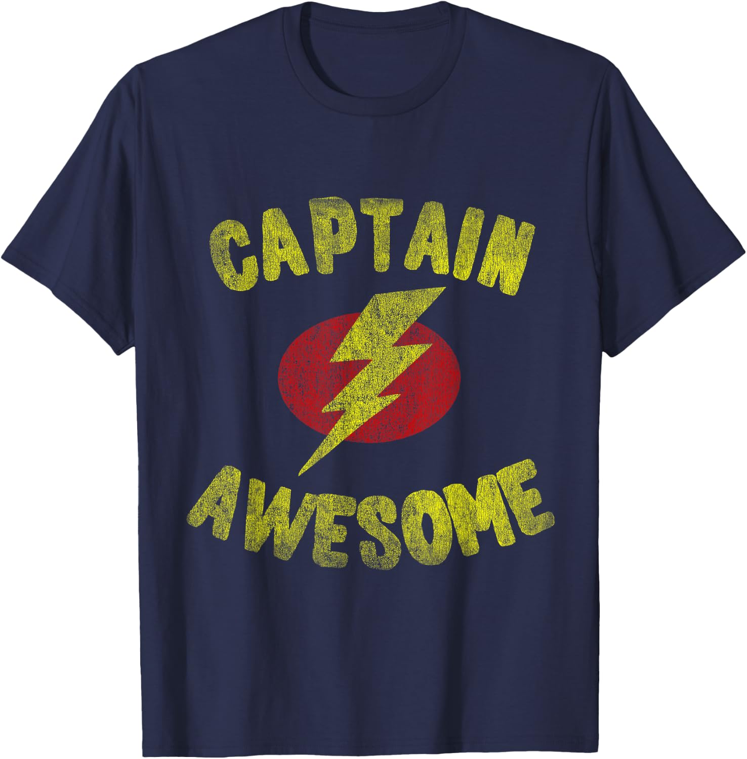 Retro Captain Awesome T-Shirt - T-Shirt | Navy