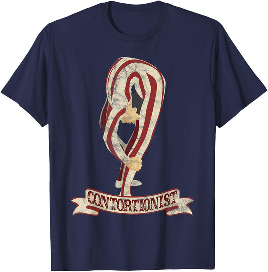 Contortionist Shirt - Circus Shirts - Circus Contotionist T-Shirt - T-Shirt | Navy