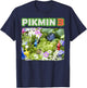 Nintendo Pikmin 3 Floral Logo Poster T-Shirt - T-Shirt | Navy
