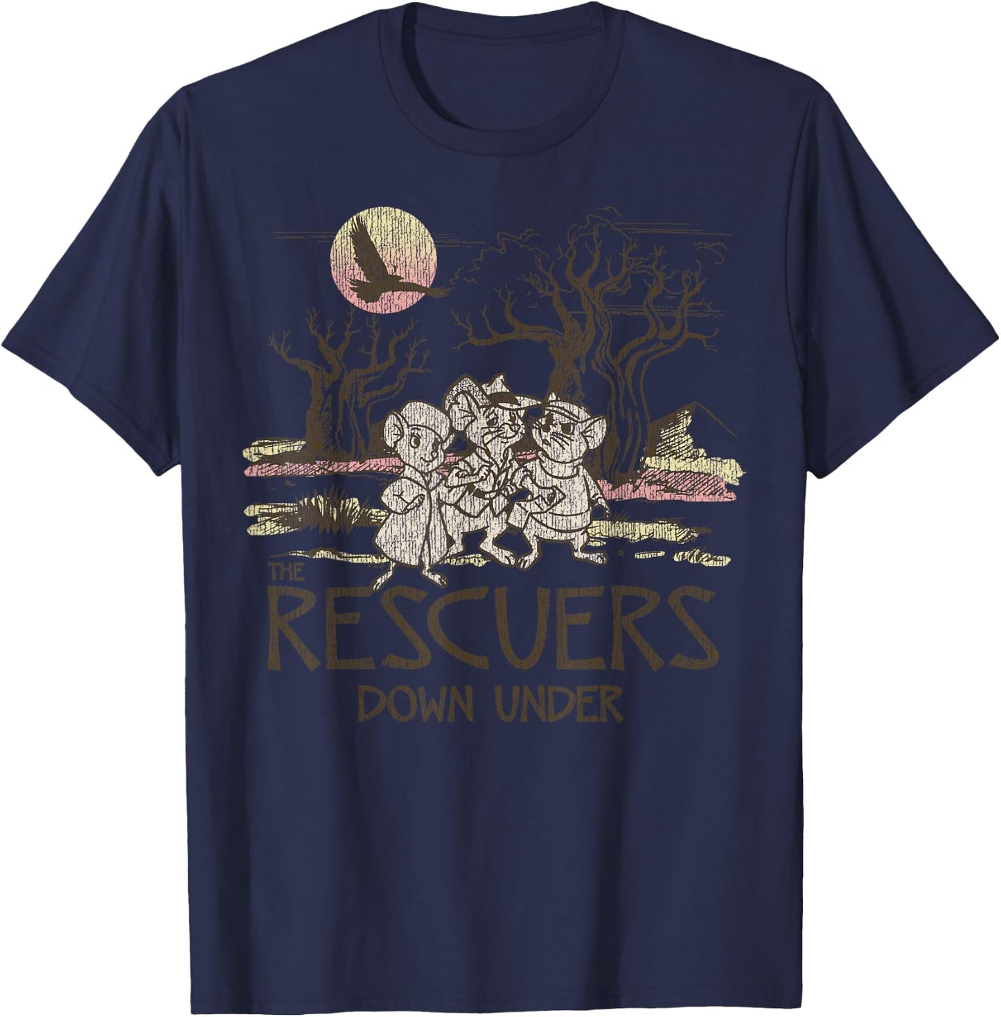 Disney Rescuers Down Under Adventure Mice T-Shirt - T-Shirt | Navy