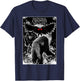 Bigfoot Dogman Mothman National Cryptid Society Poster Art T-Shirt - T-Shirt | Navy