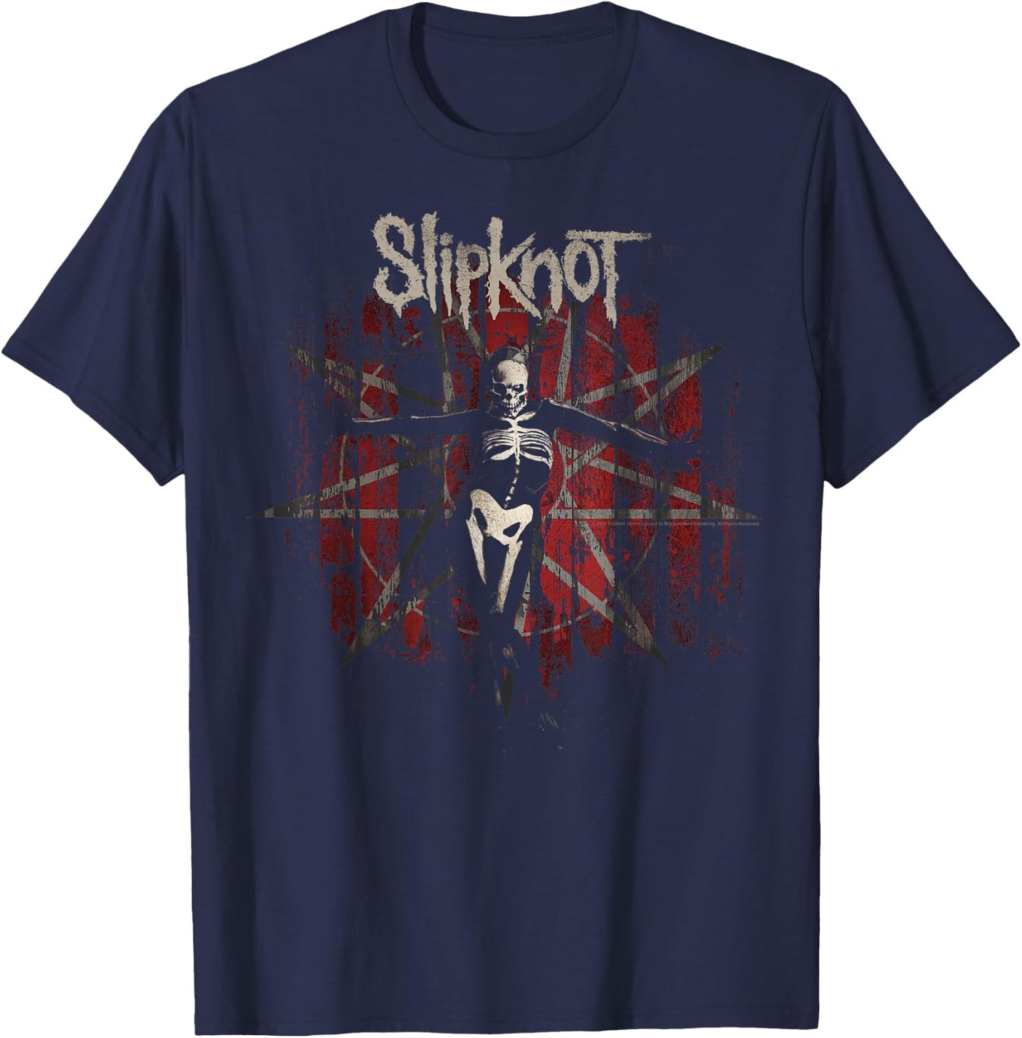 Slipknot Official The Gray Chapter Star T-Shirt - T-Shirt | Navy