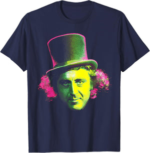 Willy Wonka Face T-Shirt - T-Shirt | Navy