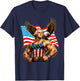 Funny Patriotic George Washington Eagle USA 4th of July Men T-Shirt - T-Shirt | Navy