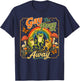 Retro Rainbow Frog Pride Humor Graphics LGBTQ Pride Month T-Shirt - T-Shirt | Navy