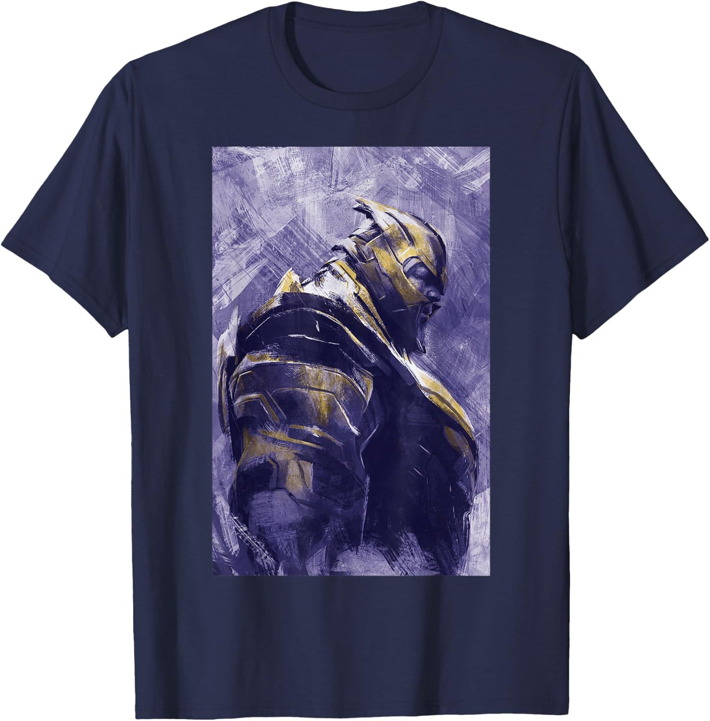 Marvel Avengers Endgame Thanos Painting Graphic T-Shirt - T-Shirt | Navy
