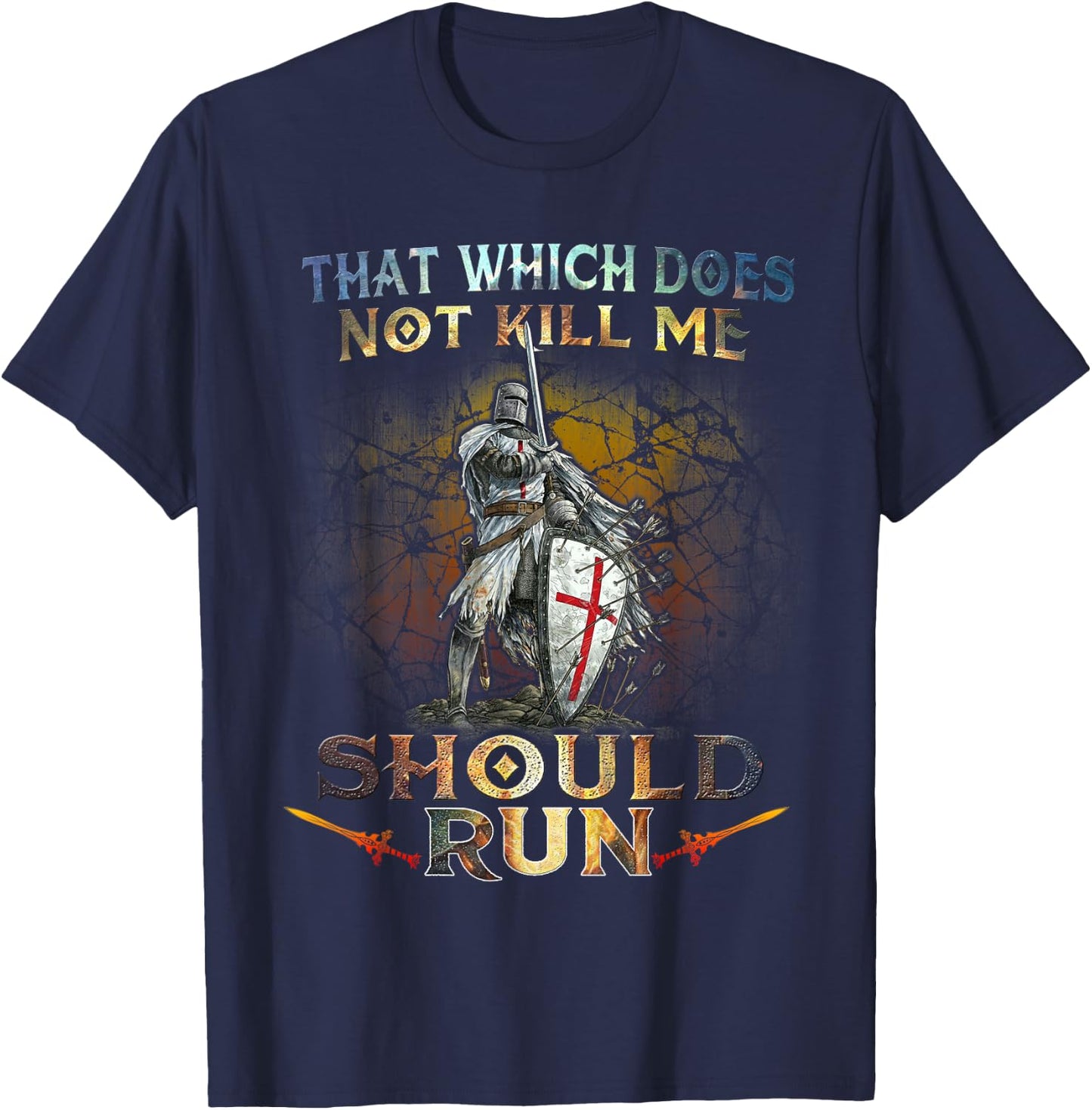 Knight Templar - That Which Does Not Kill Me T-Shirt - T-Shirt | Navy