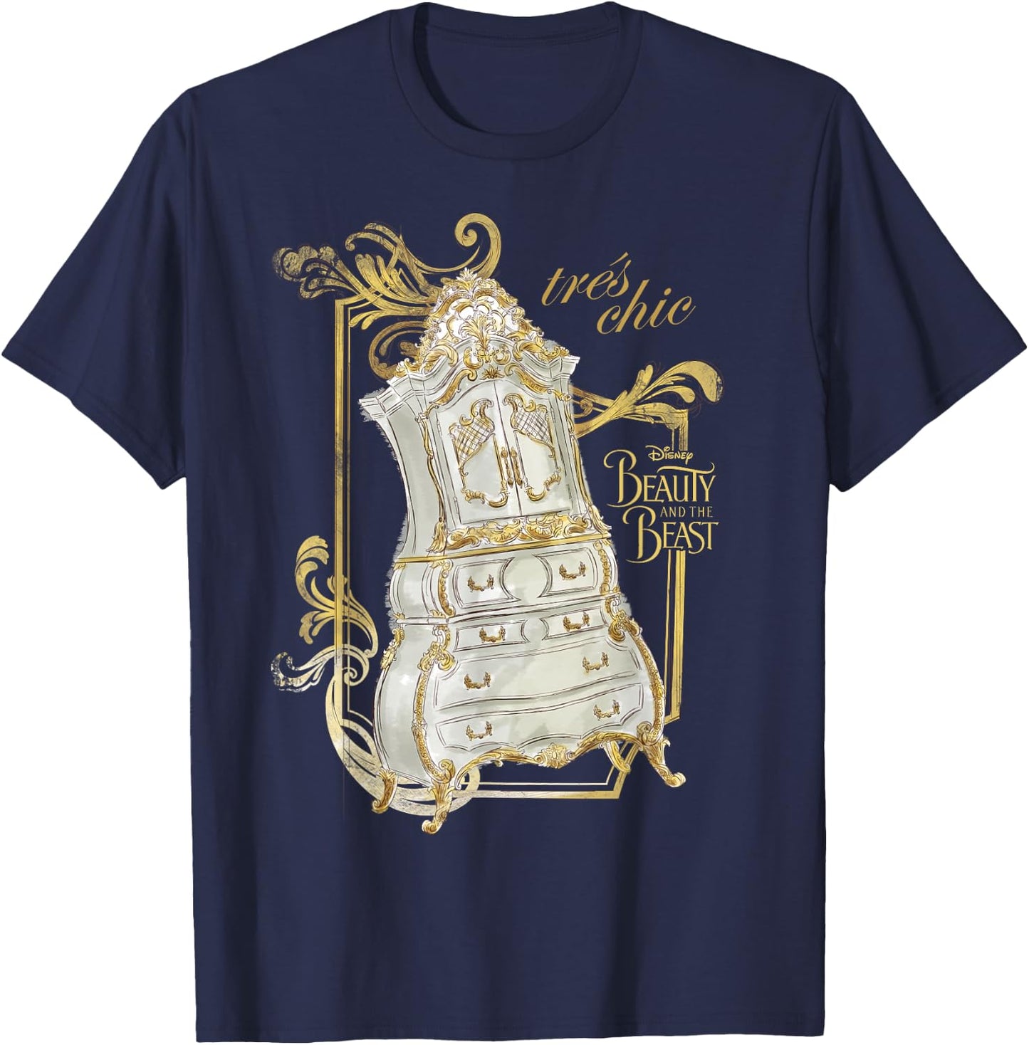 Disney Beauty & The Beast Wardrobe Tres Chic Graphic T-Shirt - T-Shirt | Navy