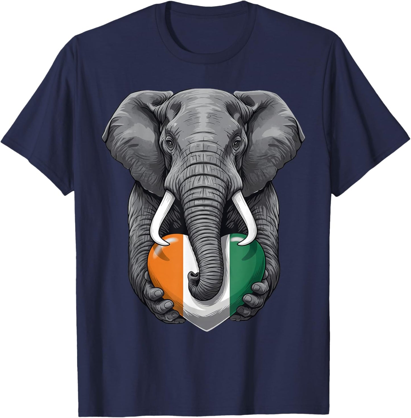 Ivory Coast Flag Cote D'Ivoire Ivorian Roots T-Shirt - T-Shirt | Navy
