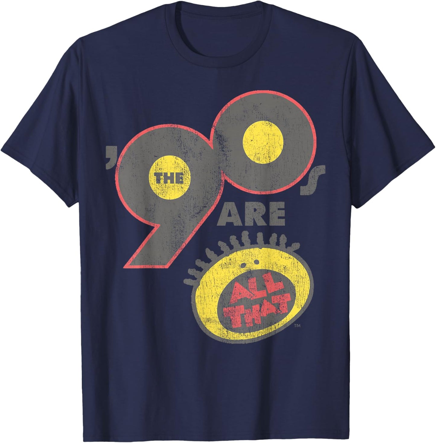 All That The Nineties Are Vintage Retro Graphic T-Shirt - T-Shirt | Navy
