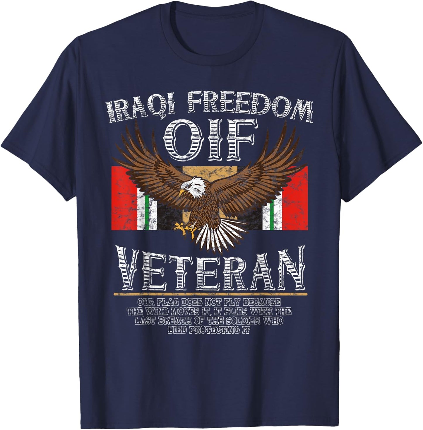 OIF Veteran Shirt- Operation Iraqi Freedom T-Shirt - T-Shirt | Navy