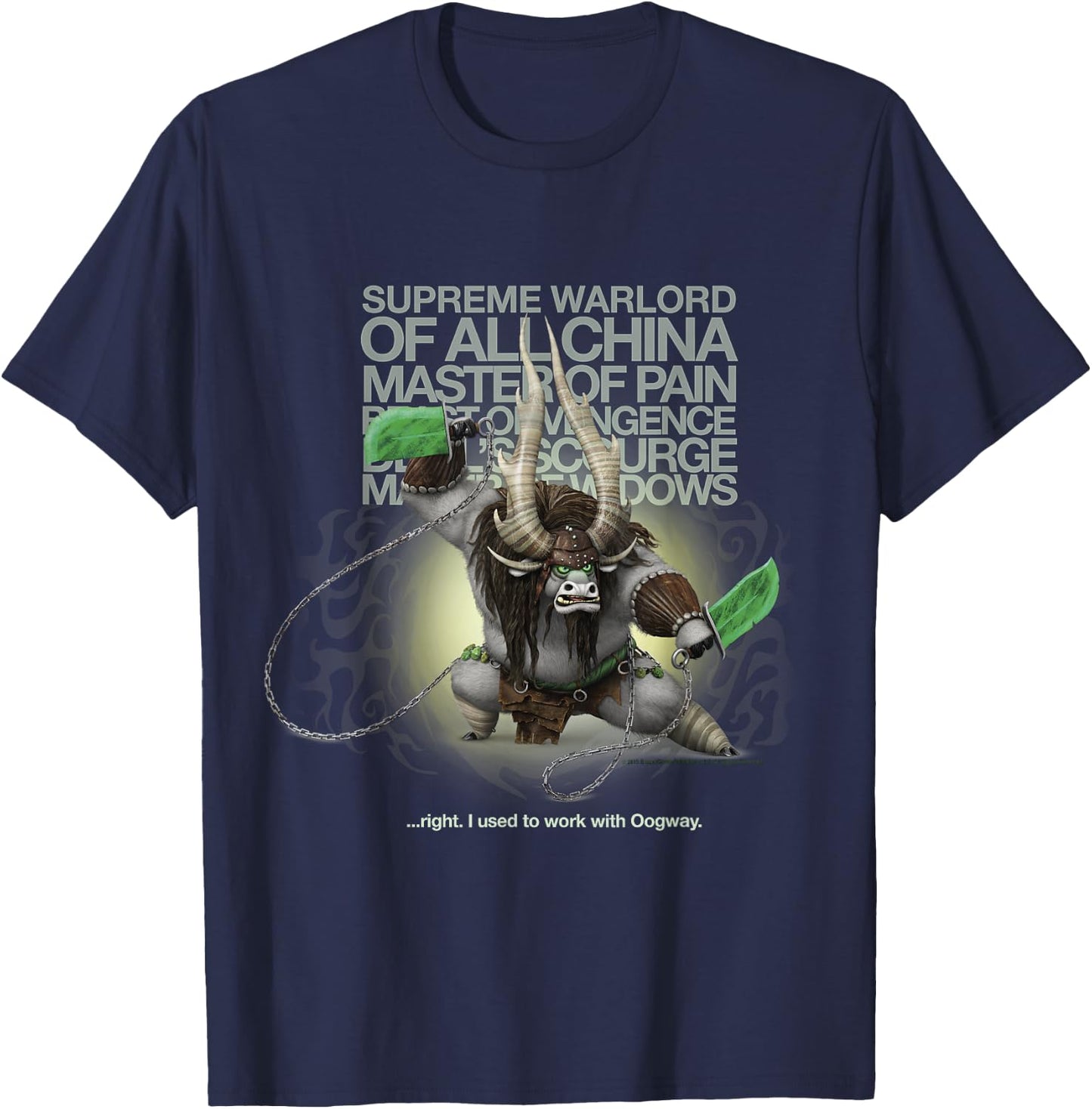 Kung Fu Panda Kai Supreme Warlord Portrait T-Shirt - T-Shirt | Navy