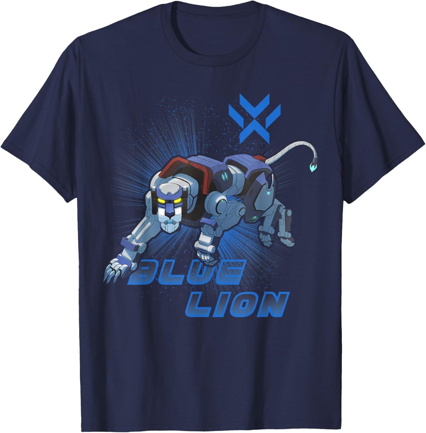 Legendary Defender Blue Lion Logo Graphic T-Shirt - T-Shirt | Navy