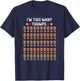 50th Birthday I'm This Many Trumps for Trump Supporter T-Shirt - T-Shirt | Navy