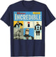Disney Pixar The Incredibles As Seen On TV Vintage Box Up T-Shirt - T-Shirt | Navy