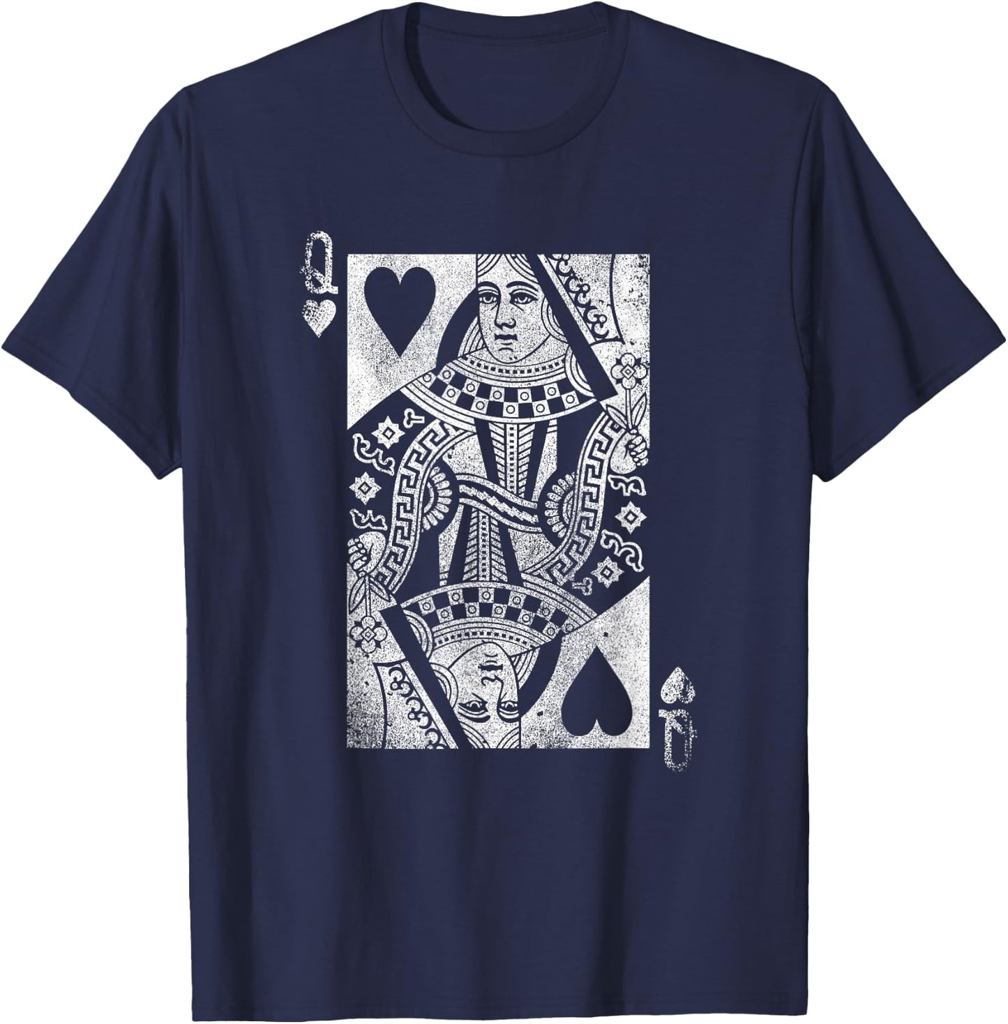 The Original Queen of Hearts (Vintage Design) T-Shirt - T-Shirt | Navy