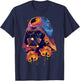 Star Wars Darth Vader Trooper Helmets Psychedelic Drip T-Shirt - T-Shirt | Navy
