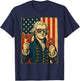 4th of July Thomas Jefferson USA Flag 7 6 Meme Men Women T-Shirt - T-Shirt | Navy