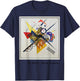 Kandinsky art -- On White T-Shirt - T-Shirt | Navy