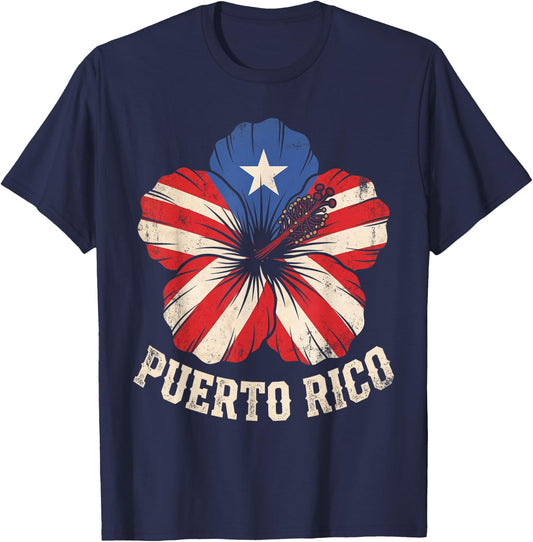 Puerto Rico Flag Patriotic Funny PR Rican Pride Boricua T-Shirt - T-Shirt | Navy