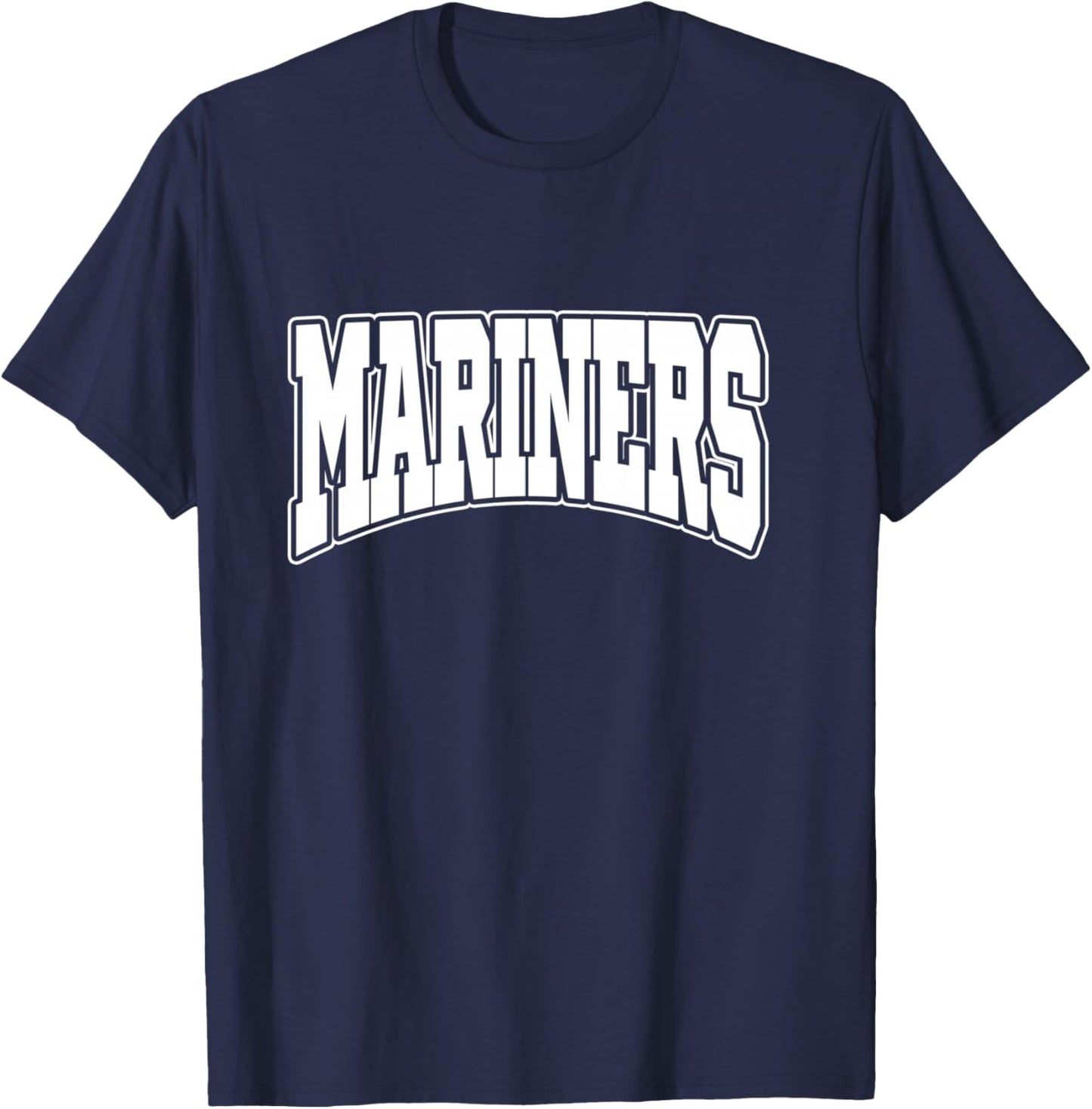 Vintage Mariners Athletic Sports Men Women T-Shirt - T-Shirt | Navy