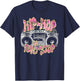Hip Hop Ya Don't Stop - Old School 80s 90s Boombox T-Shirt - T-Shirt | Navy