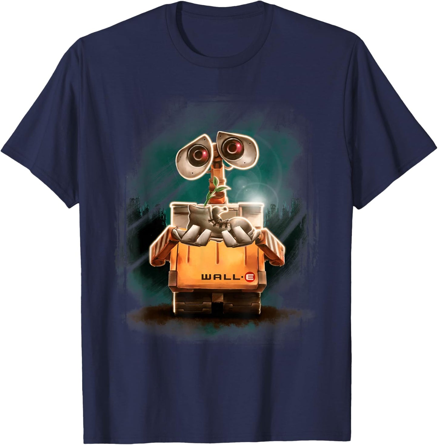 Disney Pixar Wall-E Plant Shoe Night Graphic T-Shirt - T-Shirt | Navy