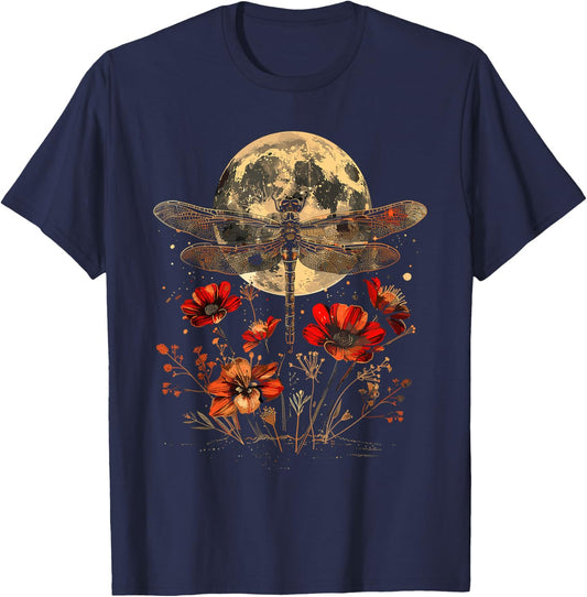 Dragonfly Lover Insect Dragonflies Nature T-Shirt - T-Shirt | Navy