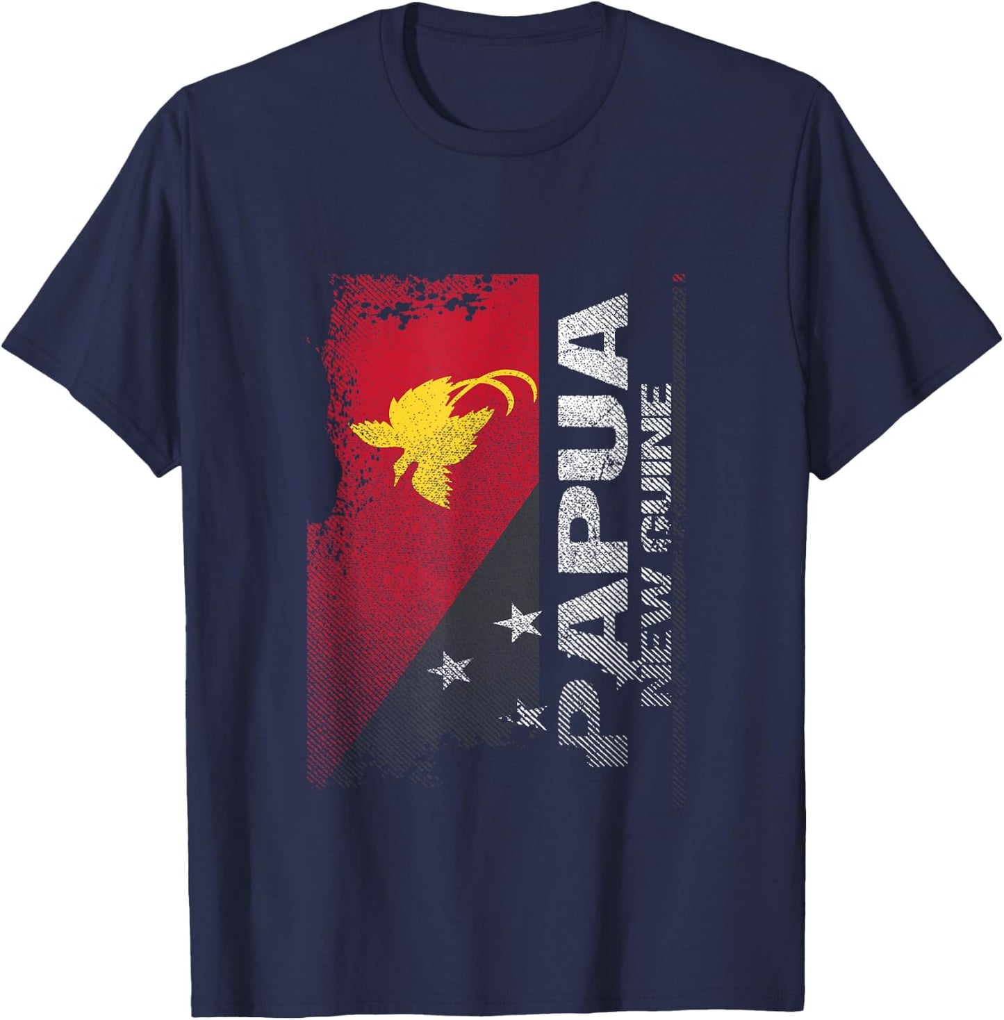 Papua New Guinea Flag , Papuan Country Flag Shirt T-Shirt - T-Shirt | Navy
