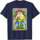 Legend Of Zelda Wind Waker Stained Glass Graphic T-Shirt - T-Shirt | Navy