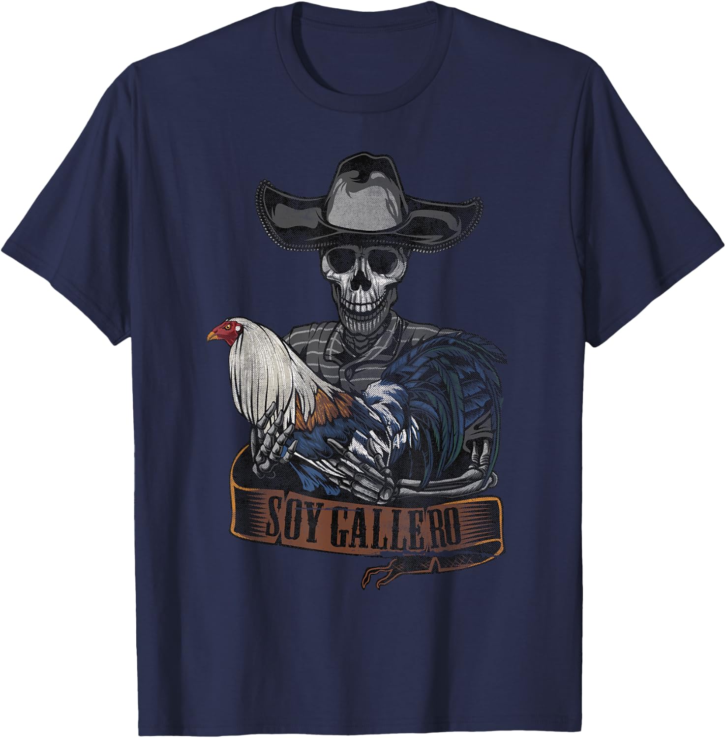 Cockfight Enthusiast Shirt - Vintage Soy Gallero T Shirt T-Shirt - T-Shirt | Navy