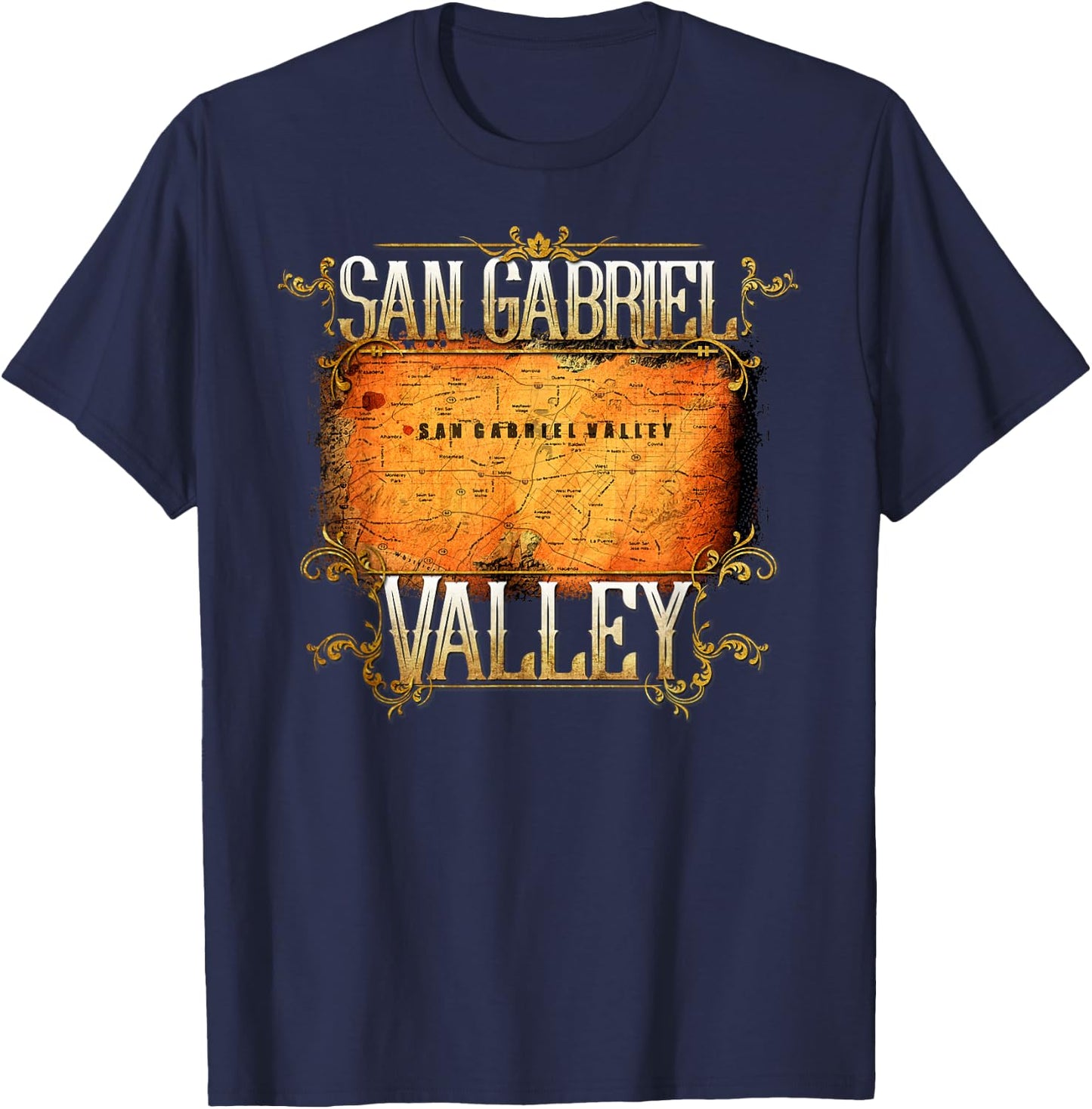 "SGV Shirt" San Gabriel Valley California Lover T-Shirt - T-Shirt | Navy