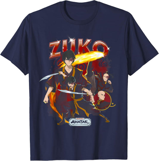 Avatar: The Last Airbender Zuko Heartthrob T-Shirt - T-Shirt | Navy