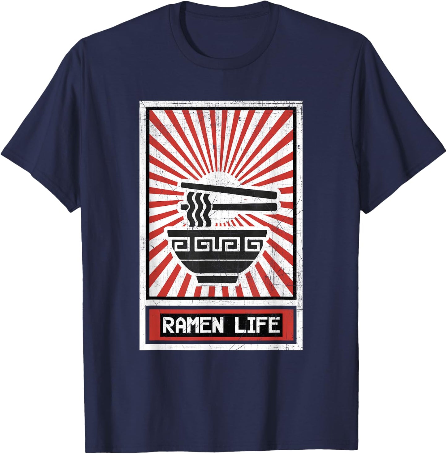 Ramen Life Noodle Soup T-Shirt - T-Shirt | Navy
