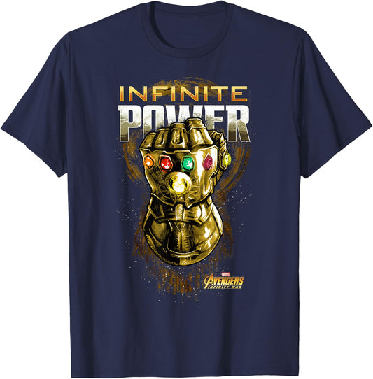 Marvel Avengers Infinity War Gold Gauntlet Graphic T-Shirt - T-Shirt | Navy