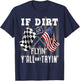 Dirt Track Racing Motocross Stock Car Racing Gift T-Shirt - T-Shirt | Navy