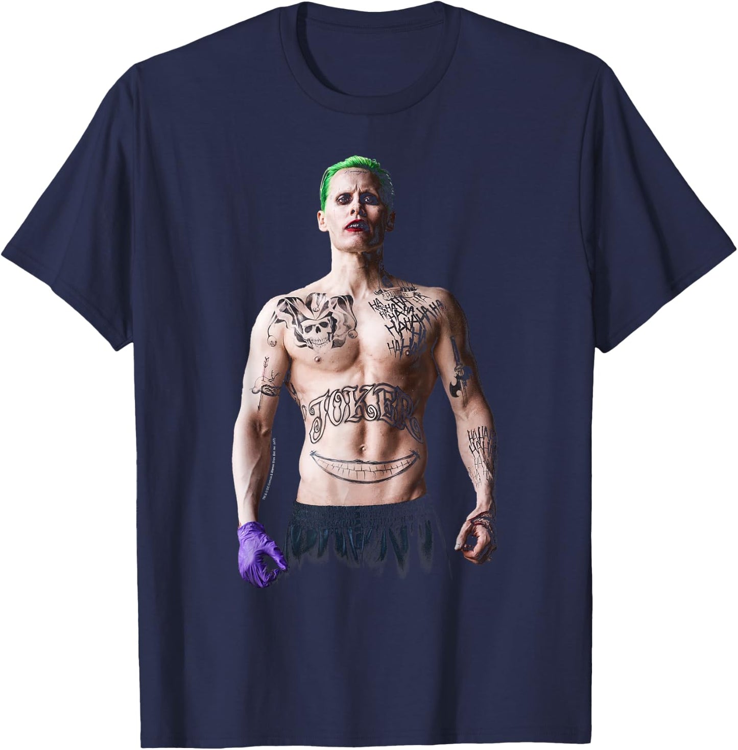 Suicide Squad Joker Stance Black T-Shirt - T-Shirt | Navy
