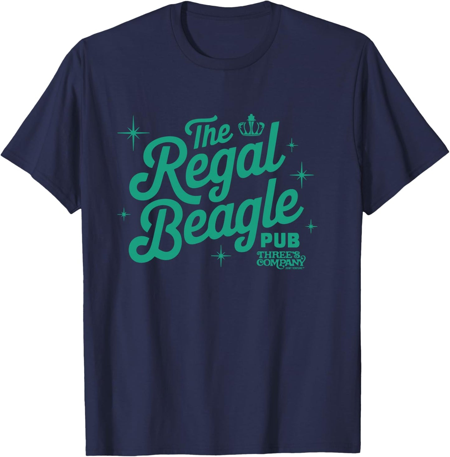 The Regal Beagle Pub Vintage Three's Company Logo T-Shirt - T-Shirt | Navy