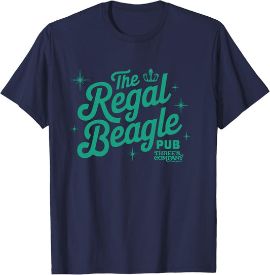 The Regal Beagle Pub Vintage Three's Company Logo T-Shirt - T-Shirt | Navy
