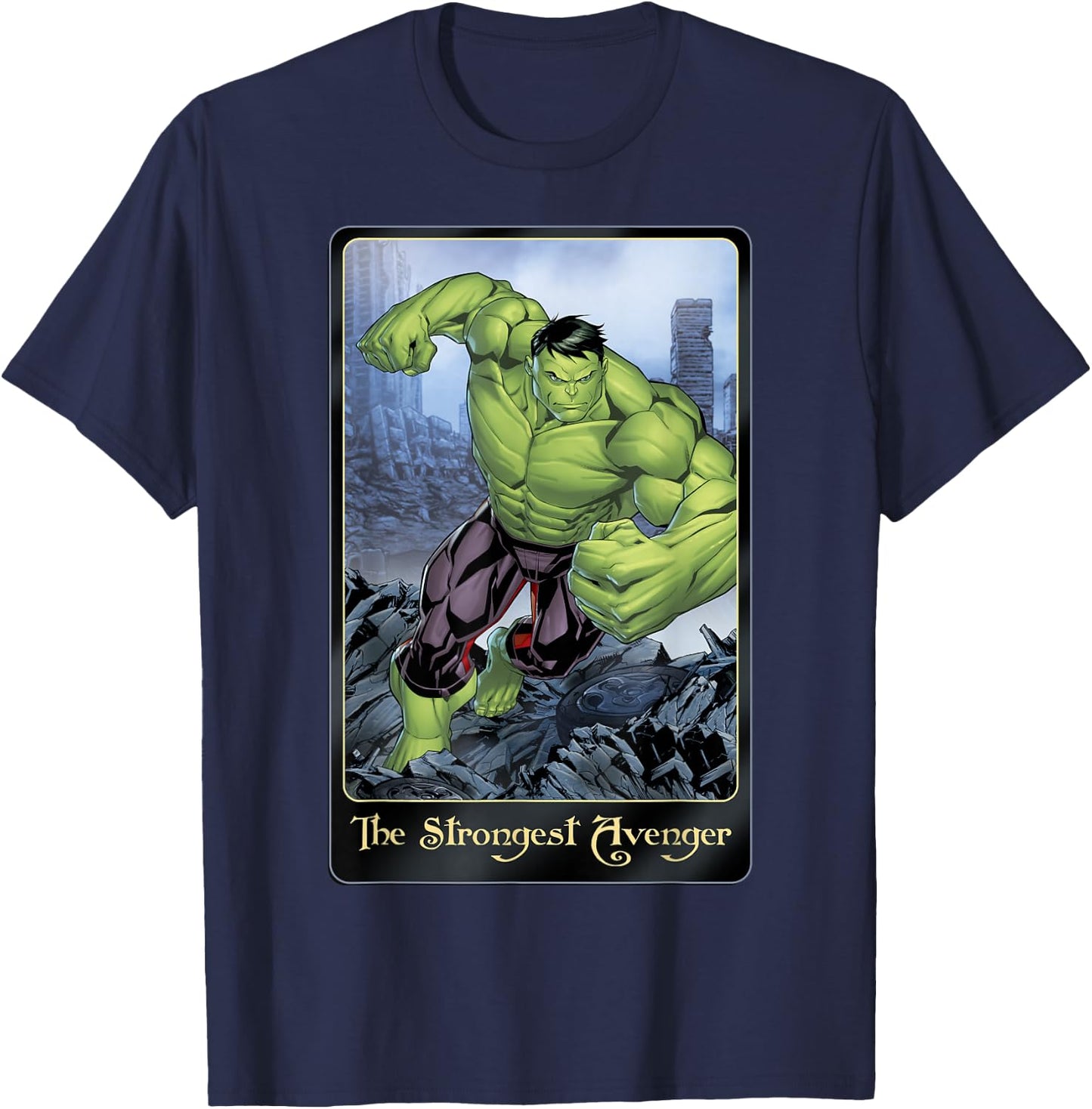 Marvel Strongest Avenger Incredible Hulk Graphic T-Shirt - T-Shirt | Navy