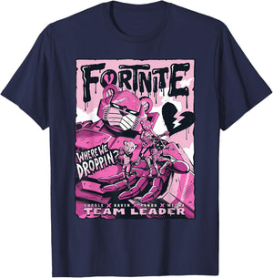 Fortnite Where We Droppin? Cuddle Raven Panda Mecha Leader T-Shirt - T-Shirt | Navy