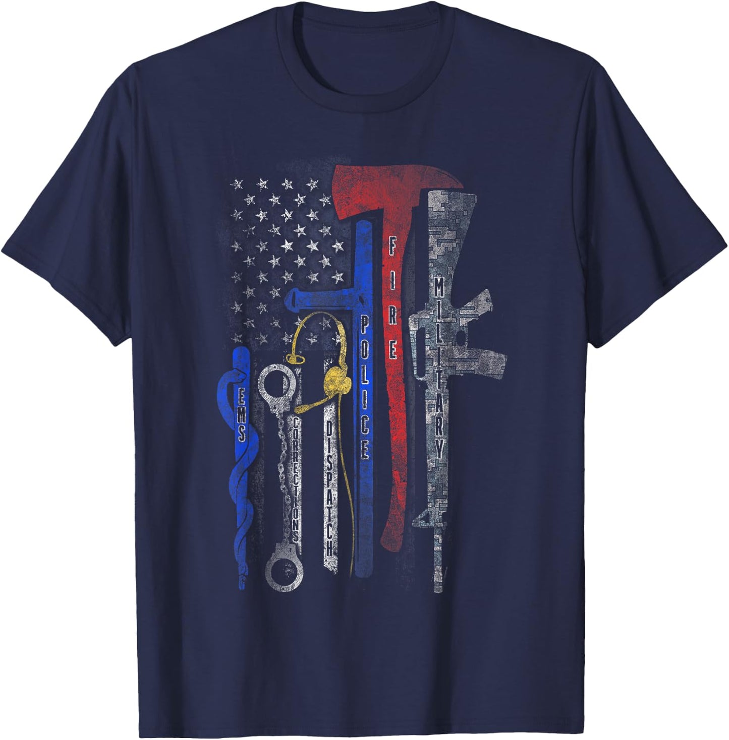 Heroes Flag T-Shirt - T-Shirt | Navy