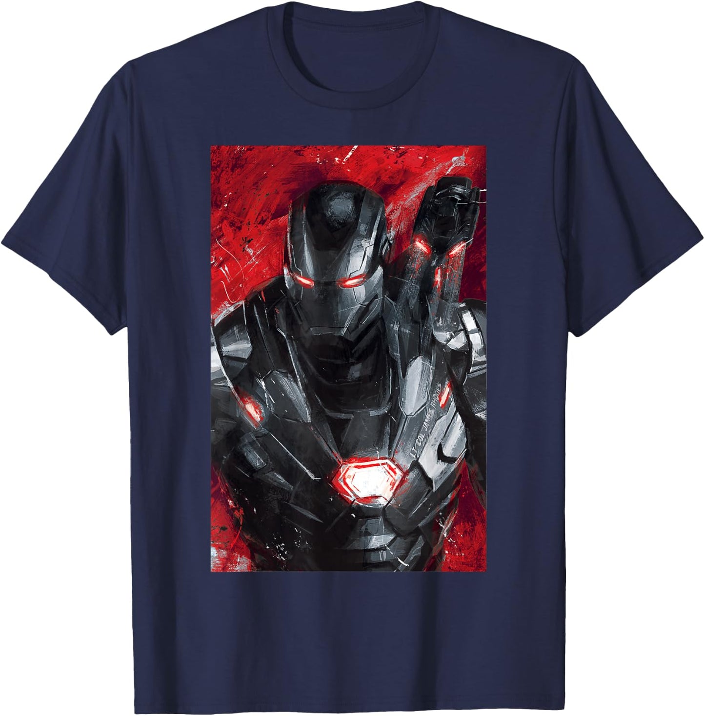 Marvel Avengers Endgame War Machine Painting Graphic T-Shirt - T-Shirt | Navy