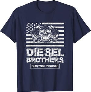 Diesel brothers custom truckers t shirt T-Shirt - T-Shirt | Navy