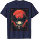 Bat Skull Goth Moon Men Black Gothic Women Skull Bat T-Shirt - T-Shirt | Navy