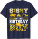 Sissy of The Birthday Boy Construction Truck Family T-Shirt - T-Shirt | Navy